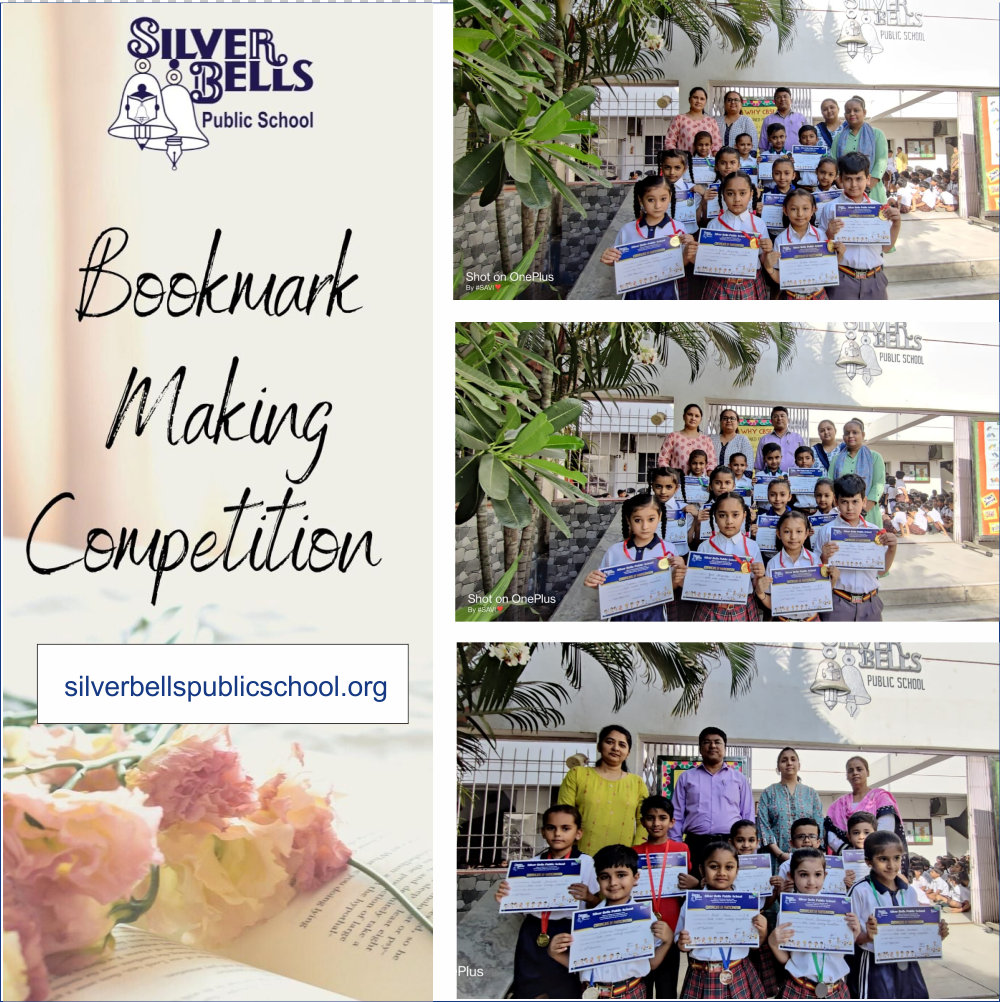 Bookmark Making Competition 2022 silver bells public school cbse board kalvibid bhavnagar gujarat