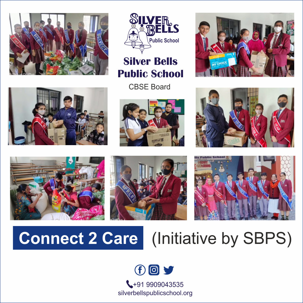 Connect 2 Care Initiative silver bells public school cbse board kalvibid bhavnagar gujarat