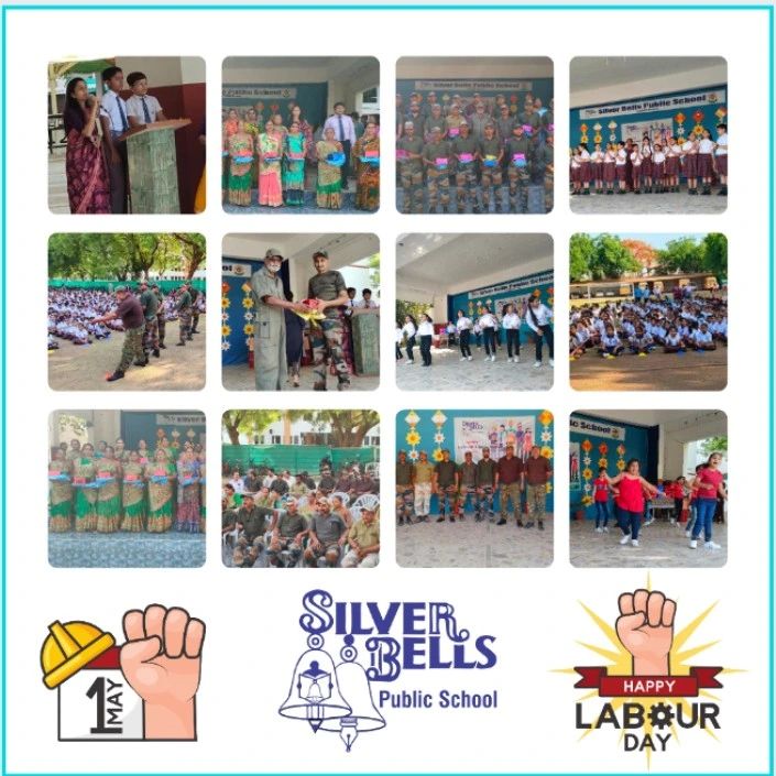 International Labour Day 2022 silver bells public school cbse board kalvibid bhavnagar gujarat