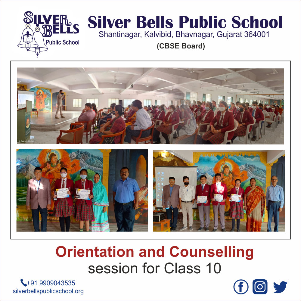 Orientation and Counseling Session silver bells public school cbse board kalvibid bhavnagar gujarat