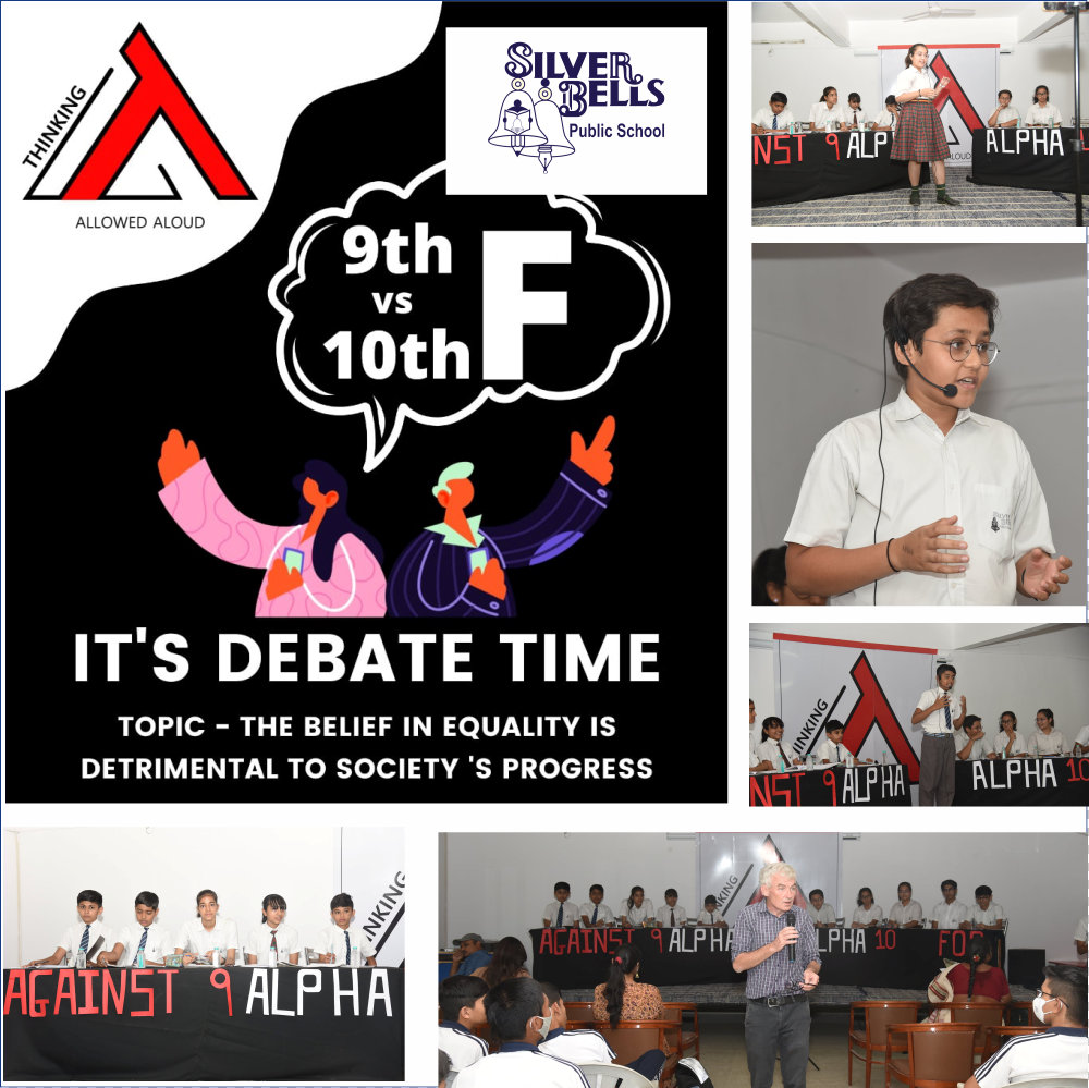 Thinking Allowed vs Aloud Debate Competition silver bells public school cbse board kalvibid bhavnagar gujarat