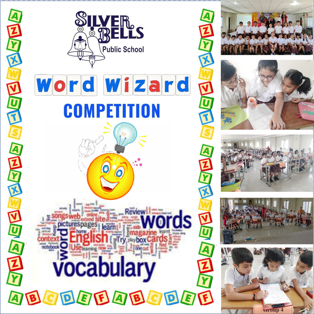 Word Wizard Competition 2022 silver bells public school cbse board kalvibid bhavnagar gujarat