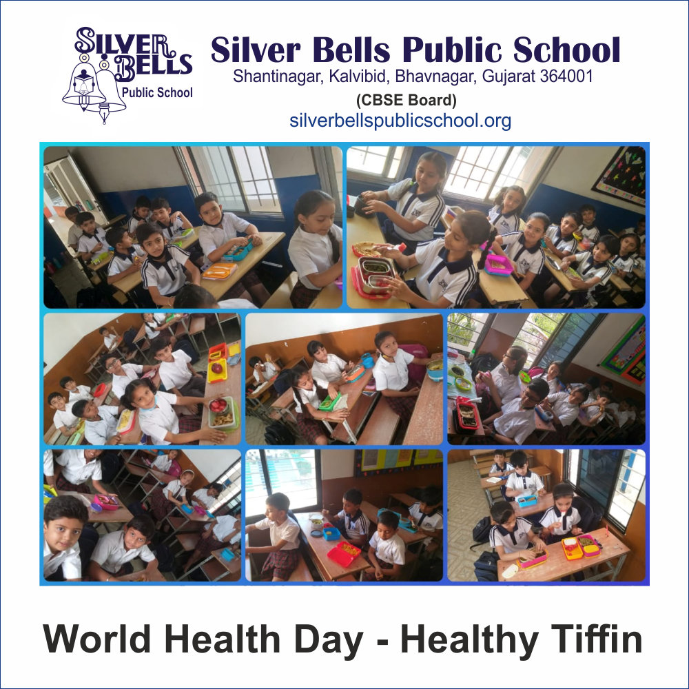 World Health Day silver bells public school cbse board kalvibid bhavnagar gujarat