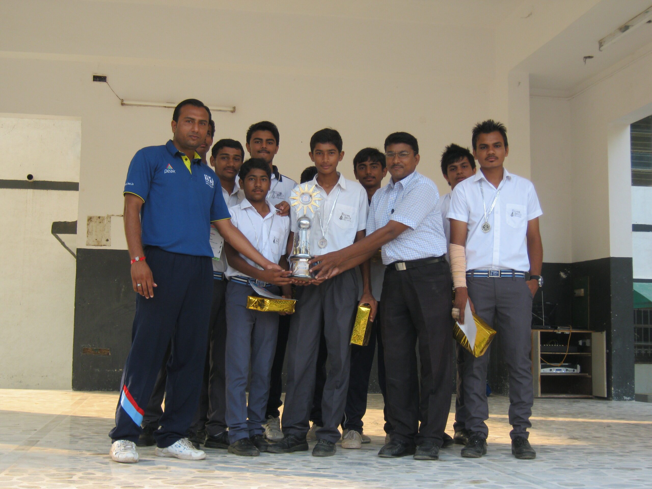 Seven Soccer Football Tournament silver bells public school cbse board kalvibid bhavngar gujarat