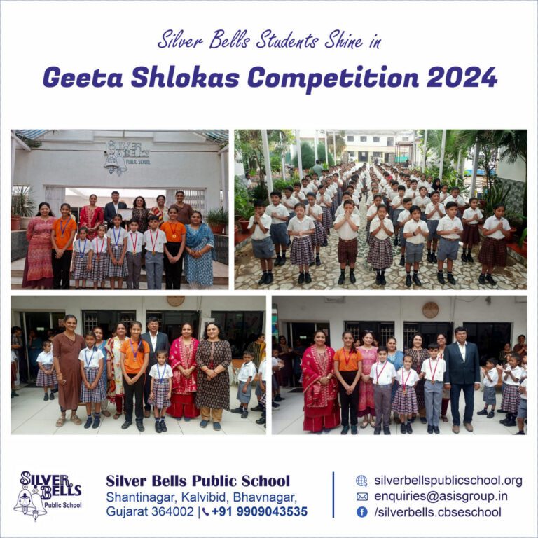 Silver Bells Students Shine in Geeta Shlokas Competition 2024