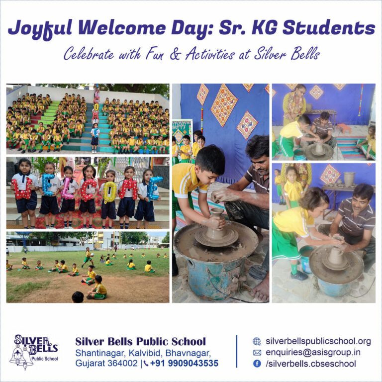 Joyful Welcome Day: Sr. KG Students Celebrate with Fun & Activities at Silver Bells